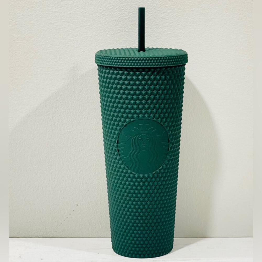 NWT LATAM Forest Green Soft Touch Studded Tumbler